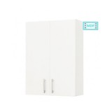 Dulap baie suspendat Roma, front MDF, 2 usi, polita, 50 x 68 cm, alb