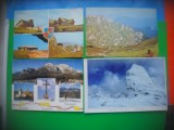 HOPCT LOT 3268 - 4 CARTI POSTALE -MUNTII BUCEGI-JUD-PRAHOVA-NECIRCULATE, Necirculata, Printata