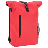 vidaXL Geantă pentru bicicletă pentru suport de bagaje de 20 L, roșie, 31x13x58 cm