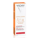 Vichy Capital Soleil Cremă antioxidantă anti-rid 3 &icirc;n 1 cu SPF 50 , 50 ml