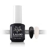 Top Coat Unghii cu Sclipici Argintiu Laloo Cosmetics Star No.02, 15ml - Finish Stralucitor