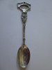 Venetia lingurita souvenir din argint(marcaj 800) cu figurina podul Rialto din anii 20,lungime=101 mm, Tacamuri