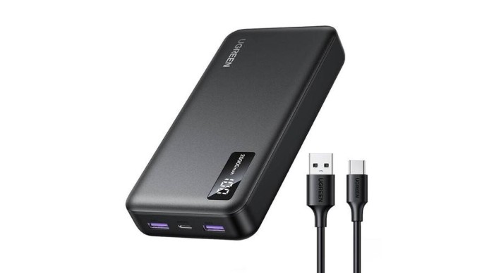 Baterie externă UGREEN PB312, 20000mAh, PD 20W (Negru)