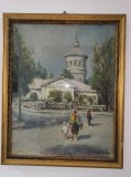 Cumpara ieftin Constantin C. Constantinescu (Ali Baba) (1897-1967) BISERICA STAVROPOLEOS * ulei carton