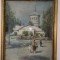 Constantin C. Constantinescu (Ali Baba) (1897-1967) BISERICA STAVROPOLEOS * ulei carton