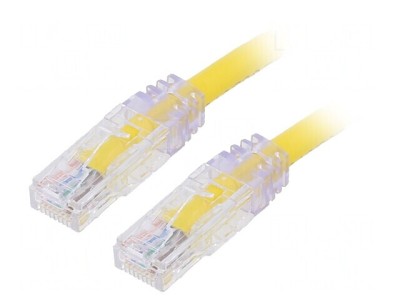 Patch cord U/UTP CAT6A PVC Galben 0.5m foto