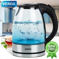 Fierbator ceainic electric din sticla fara fir perfect pentru cafea, ceai si mancare instant! 1,7 L 2200W SN0617L