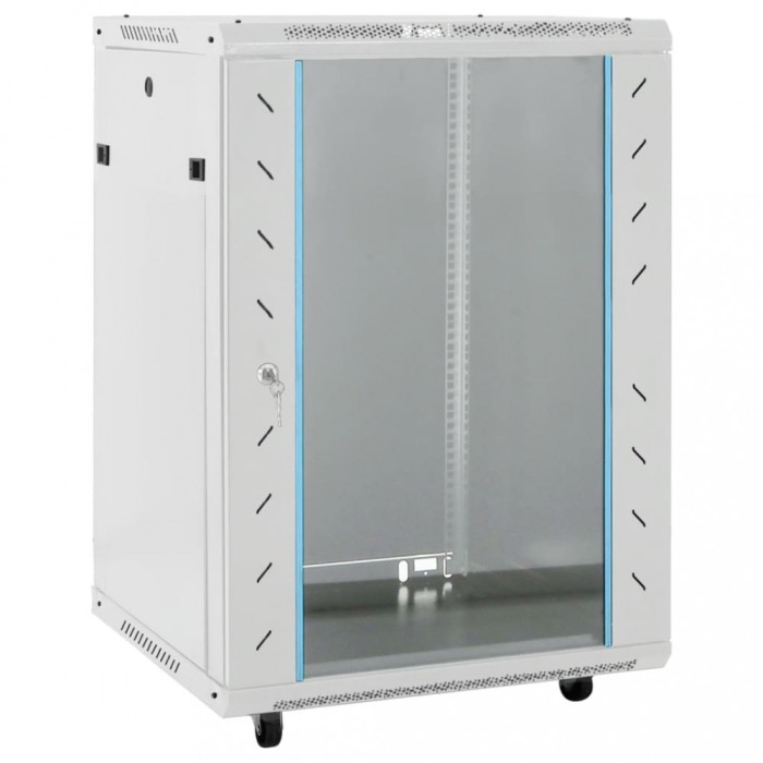 Gossi dulap server, picioare pivotante, 18u, 19&quot; ip20 53x40x80 cm