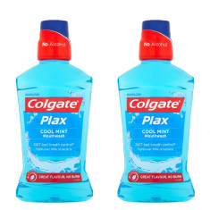 Apa de Gura COLGATE Plax Cool Mint, 2 Buc/Set, Cantitate 500 ml/Buc, Apa de Gura, Apa de Gura Colgate, Colgate Plax Duo Mint, Set 2 Buc de 500 ml Apa foto