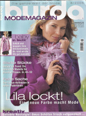 Burda revista de moda insert in limba romana 45 tipare 8/2005 foto