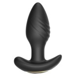 Dopuri cu vibratii - Toosh Dop Anal din Silicon cu Vibratii si Rotatii Control din Telecomanda