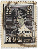 Mihai I, uzuale, cu supratipar &quot;8 IUNIE 1930&quot;, 1930 - 25 B, obliterat, Regi, Stampilat