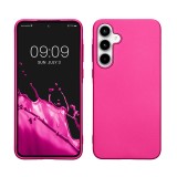 Husa Kwmobile pentru Samsung Galaxy A35, Roz, Silicon, KWM000021PC007C
