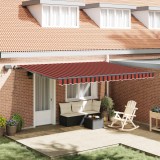 vidaXL Cortina Retractabilă portocaliu și maro 450 &times;350 cm țesătură 3331086