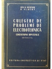Ion S. Antoniu - Culegere de probleme de electrotehnica (Editia: 1954)