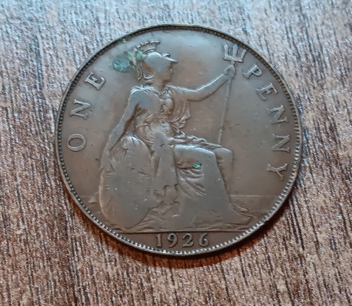 C50 - Moneda foarte veche - Anglia - one penny - 1926