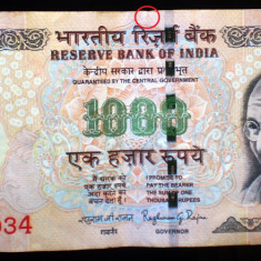 363 INDIA 1000 RUPII RUPEES 2016 SR. 034