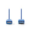 Cablu USB 3.0 Extensie, Nedis, USB A Tata - USB A Mama, 2m, Albastru