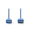 Cablu USB 3.0, Nedis, PVC, USB A Tata - USB A Mama, 2 m, Albastru
