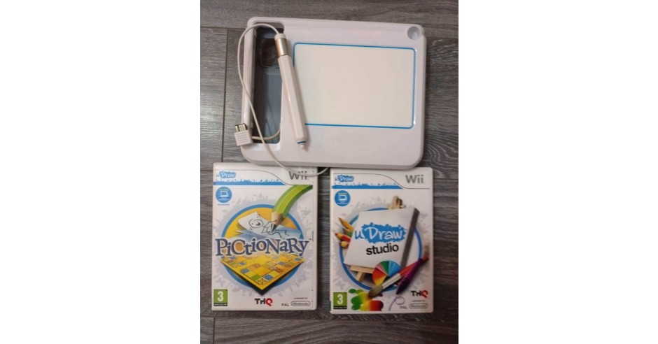 Joc Nintendo Wii U Draw Tablet + Studio + Pictionary | Okazii.ro