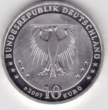 Moneda Germania 10 euro 2007 Wilhelm Busch 1832&ndash;1908