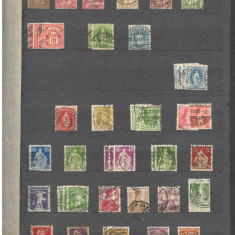 ELVETIA.Lot peste 1.800 buc. timbre stampilate+BONUS 2 (doua) clasoare