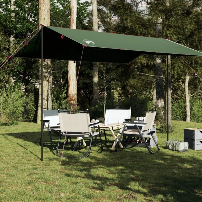 Gossi prelata de camping, verde, 360x294 cm, impermeabila