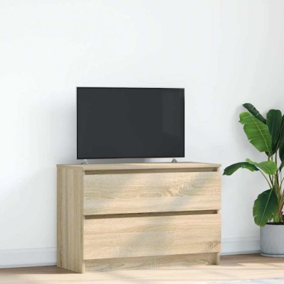 vidaXL Dulap TV Stejar Sonoma 80x35x54 cm Lemn prelucrat foto