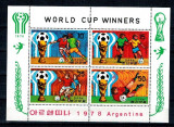 DPR Korea 1978 - CM fotbal Argentina, medaliati, KLB neuzat