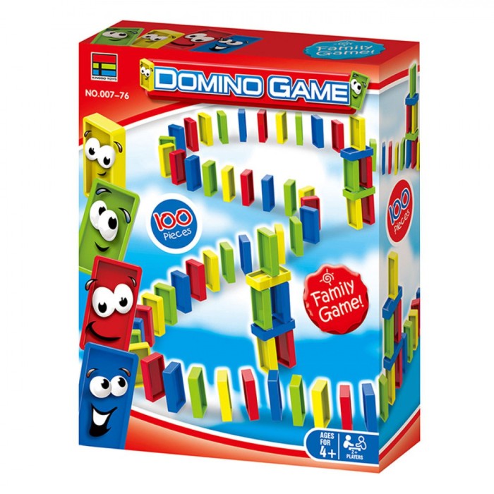 Joc de Societate Domino, 100 Piese, Multicolor, V&acirc;rsta 4+ Ani