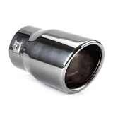 Ornament toba esapament AMiO MT 007BC grafit, crom negru inchis, otel inoxidabil rezistent la acizi, montaj 48-65 mm, fixare cu cleme sau sudura