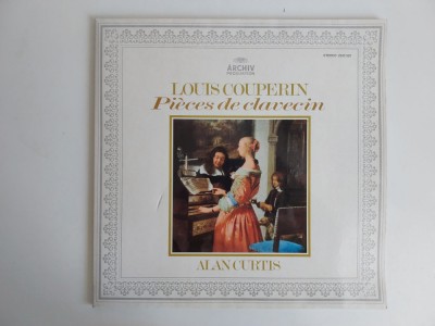 Louis Couperin, Alan Curtis &amp;ndash; Pi&amp;egrave;ces De Clavecin, vinil, EX foto