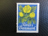 DANEMARCA FLORI=15, Nestampilat