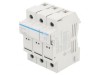 Separator cu Fuzibil 8x32mm pentru Șină DIN 25A 400V 3P, Hager