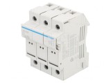 Separator cu Fuzibil 8x32mm pentru Șină DIN 25A 400V 3P, Hager