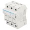 Separator cu Fuzibil 8x32mm pentru Șină DIN 25A 400V 3P