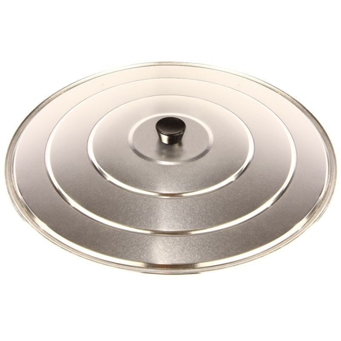 Capac din aluminiu pentru tigaie paella, diametru 40cm, maner plastic, Garcima, GRC60442