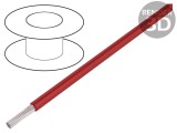 Cablu litat Cu 30AWG PVC roșu 30,5m 300V
