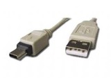 Cumpara ieftin Cablu PC; USB 2.0 A M la mini-USB M; 0.75m; CC-USB2-AM5P-3