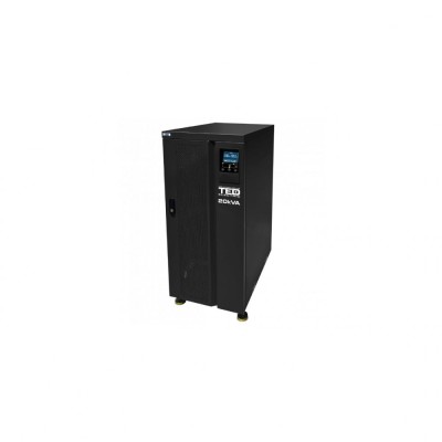 UPS 20kVA LCD cu stabilizator online - dubla conversie 3/3 trifazat/trifazat TED UPS Expert (FARA Acumulatori) TED002013 - EOL foto