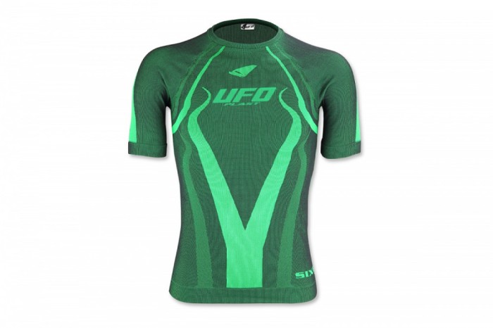 Tricou termic Ufo Plast Camo, cu maneca scurta, verde, L/XL Cod Produs: MX_NEW MG04406ALXL