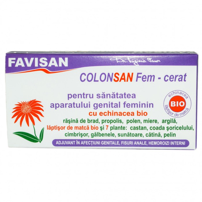 COLONSAN FEM-CERAT SUPOZITOARE (12 x 1.9) 22.8g FAVISAN