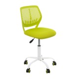 Scaun rotativ iMKⓇ, Verde, Asigura confort si mobilitate in timpul lucrului la birou, Cu sezut din burete, Inaltime reglabila, 5 roti, AN