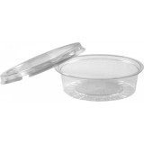 Sosiere Plastic Rotunde + Capac Separat, 80cc, Set 100 buc