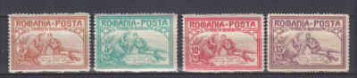 ROMANIA 1906 LP 59 EMISIUNE DE BINEFACERE MAMA RANITILOR SERIE SARNIERA SUBTIATA foto