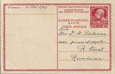 CP859N &amp;Icirc;ntreg poștal Franz Joseph 10 heller foto