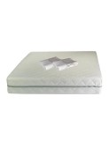 Set Saltea ortopedica, Terra Standard Spring Comfort 160x200x26cm, plasa arcuri Bonell, husa detasabila tricot, fermitate mediu spre tare, Saltsib plu
