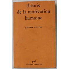 THEORIE DE LA MOTIVATION HUMAINE par JOSEPH NUTTIN , 1980
