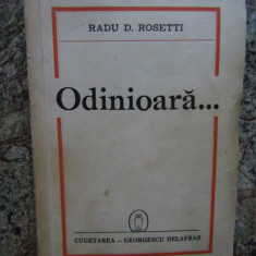 RADU D ROSETTI , ODINIOARA , 1942