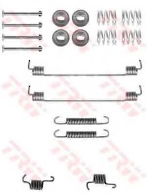 Set accesorii, sabot de frana RENAULT KANGOO Express (FC0/1) (1997 - 2007) TRW SFK311 foto
